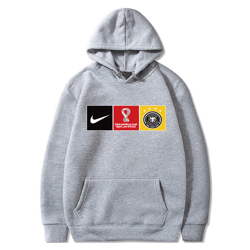 Men's Germany World Cup Soccer Hoodie Grey Men's Germany World Cup Soccer Hoodie Grey